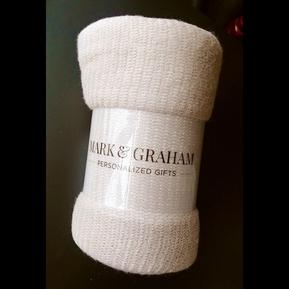 Mark & Graham - Color block throw blanket (NWT)